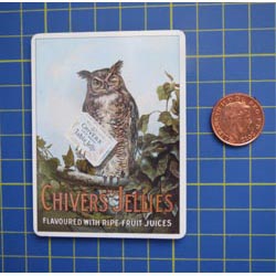 Chivers Owl Tin Sign with Magnet